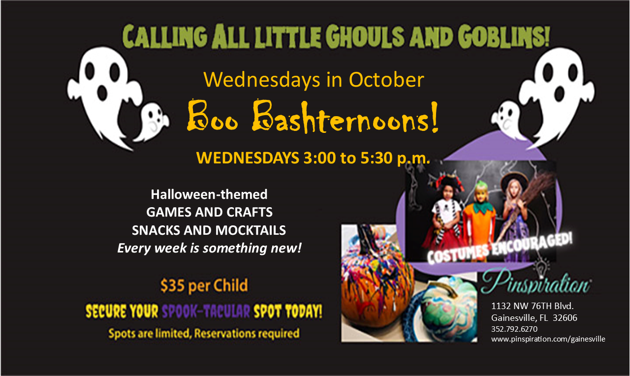 Wednesdays in October: Boo Bashternoon!