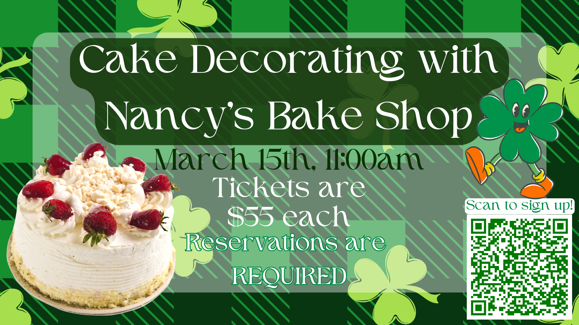 Cake Decorating Workshop with Nancy's Bake Shop - Saturday, March 15 at 11:00 a.m.